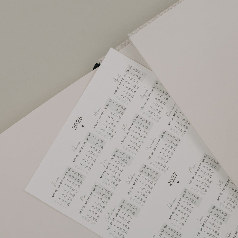 EULENSCHNITT - Undatierter Kalender 'Neues Glück'