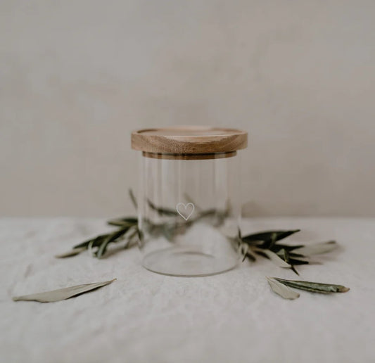 Eulenschnitt gl-003-ve Vorratsglas Herz - 13cm Bild2