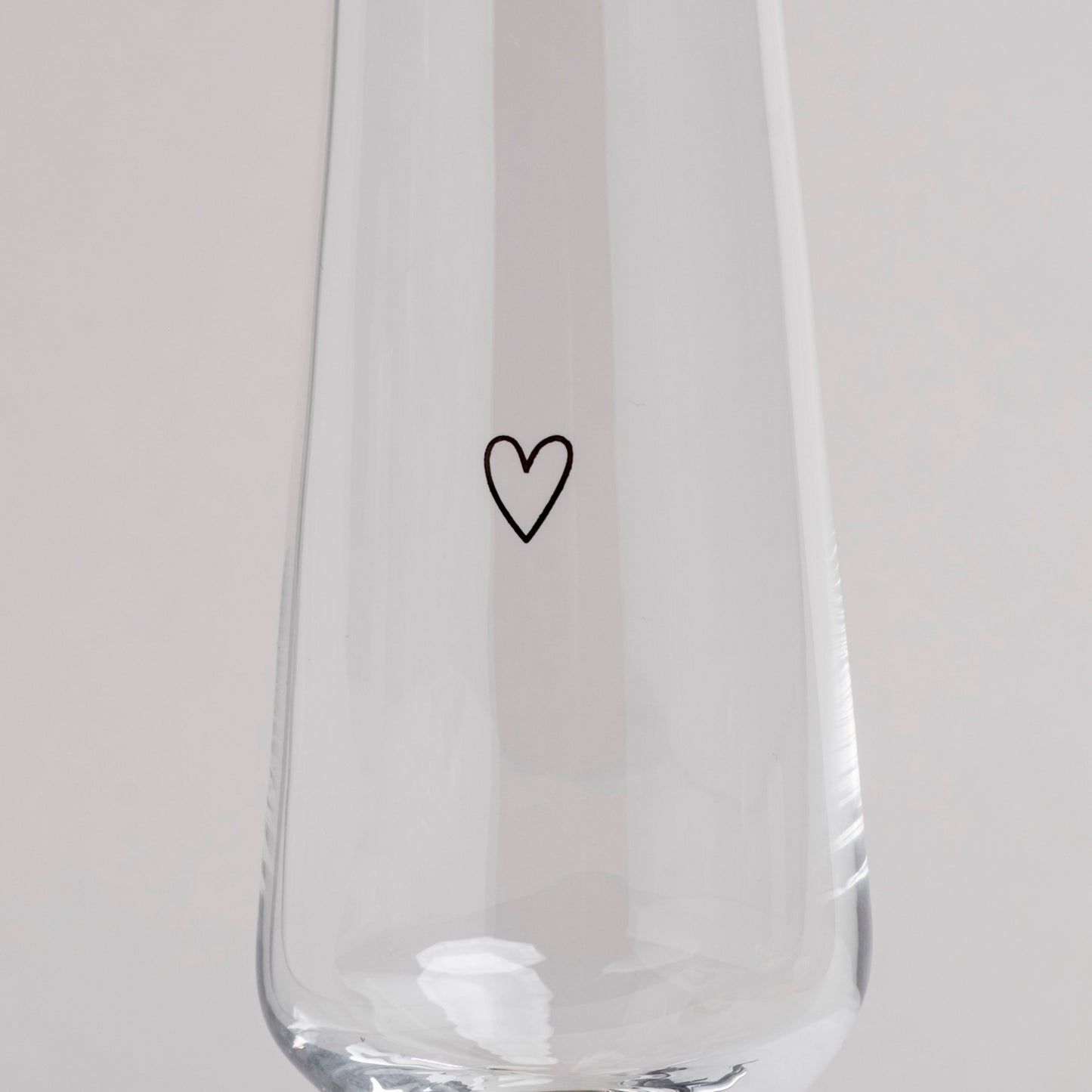 Eulenschnitt gl-177 Sektglas ''Herz''