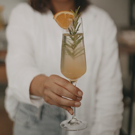 Eulenschnitt gl-177 Sektglas ''Herz''