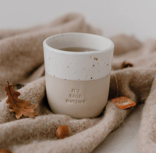 Eulenschnitt pot-048-ve Becher It's cold outside Bild2