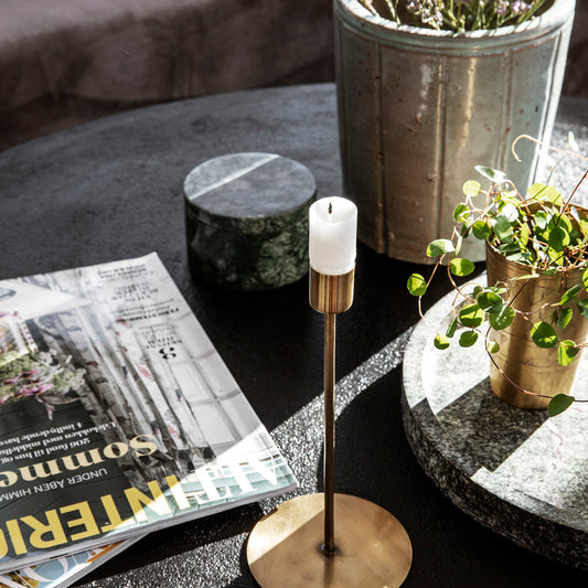 House Doctor 205340854 Candle Stand Brass - 20cm Bild3