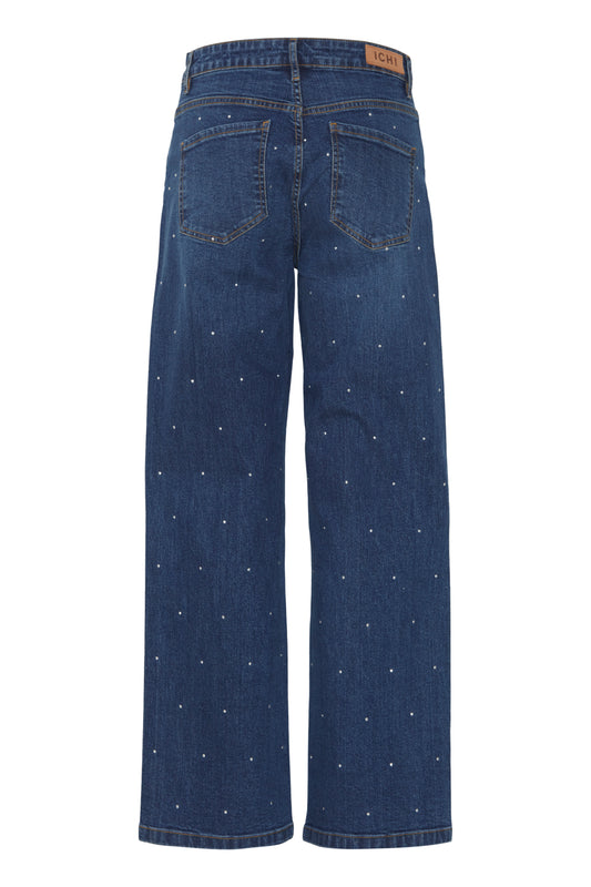 ICHI Damen Hose 20120164-200339 IHJAVENNY medium blue Bild1