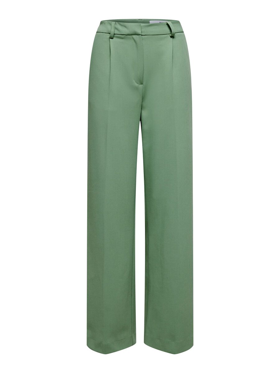 Selected Femme Damen Hose 16087544 SLFMYNA loden frost Bild1