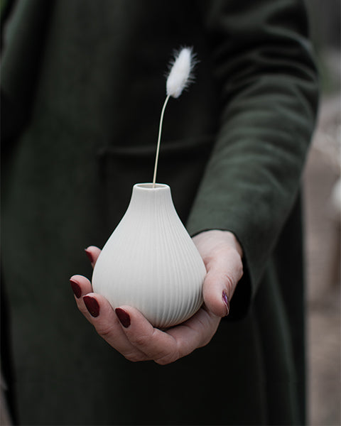 Storefactory 302135 EKENÄS white ceramic vase (small) Bild2