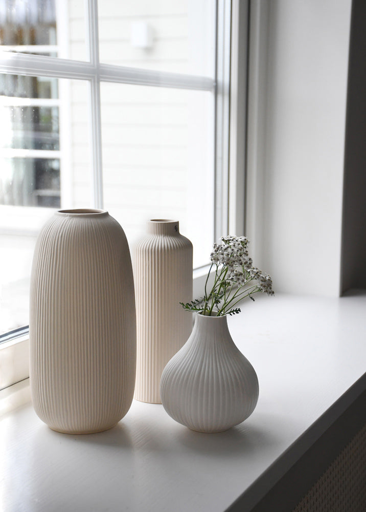 Storefactory 388108 ABY ceramic vase beige Bild2