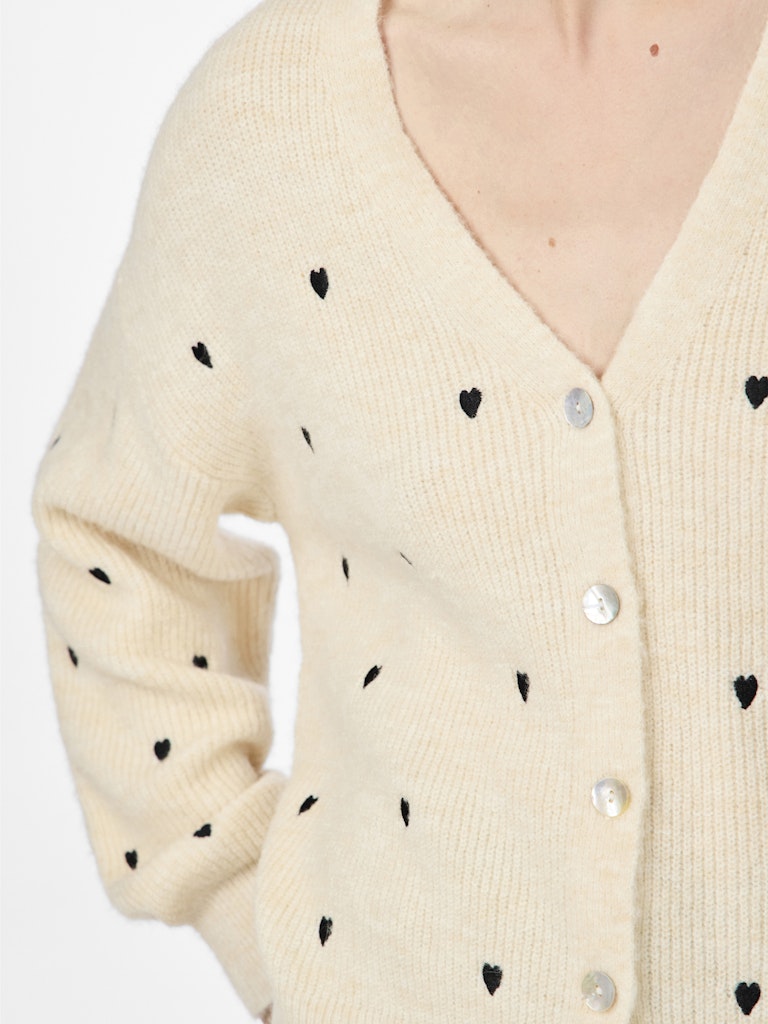 YAS Damen Cardigan 26034899 YASBOW birch heart