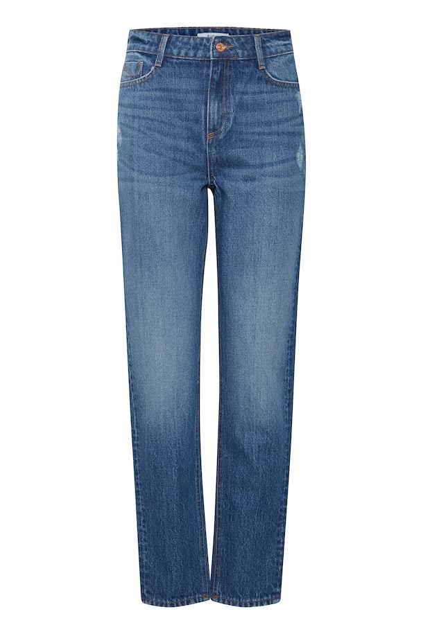 b.young Damen Hose 20813444-200461 BYMOM mid blue denim Bild2