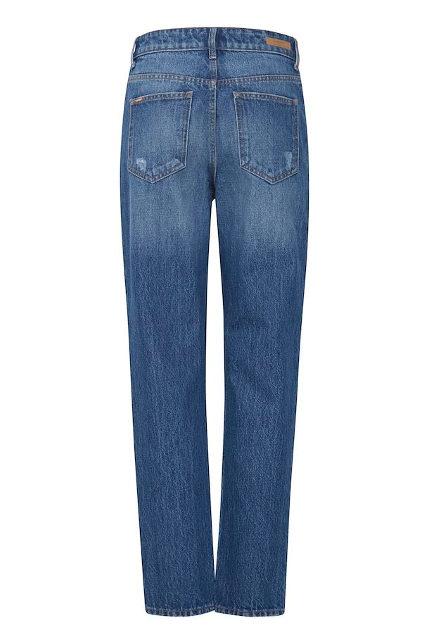 b.young Damen Hose 20813444-200461 BYMOM mid blue denim Bild3