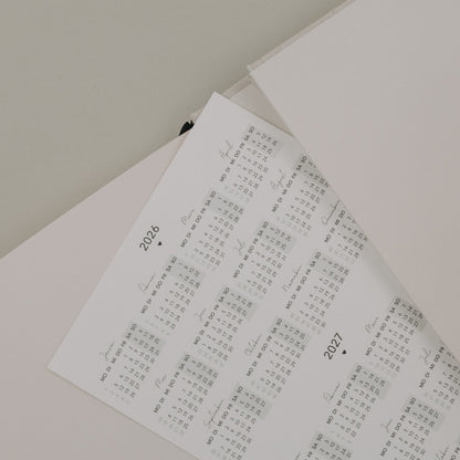 EULENSCHNITT - Undatierter Kalender 'Neues Glück'