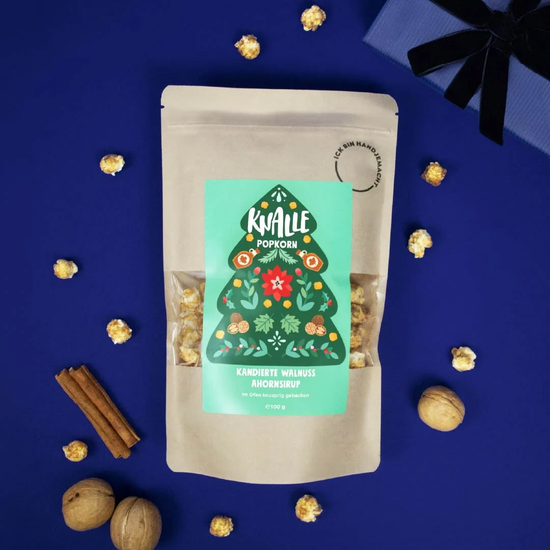 Kandierte Walnuss Ahornsirup Popcorn