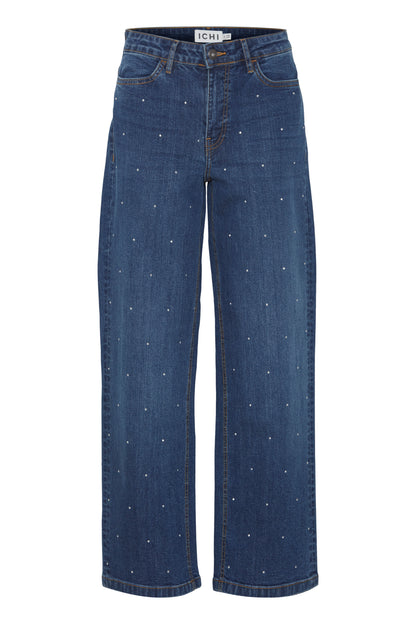 ICHI Damen Hose 20120164-200339 IHJAVENNY medium blue Bild3