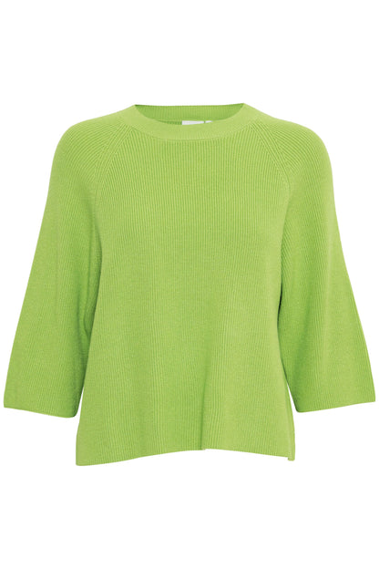 ICHI Damen Pullover 20121036-150341 IHBOSTON parrot green Bild2