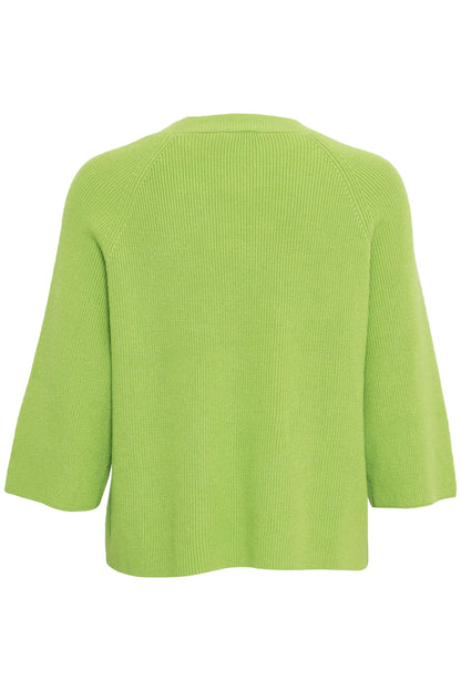 ICHI Damen Pullover 20121036-150341 IHBOSTON parrot green Bild3