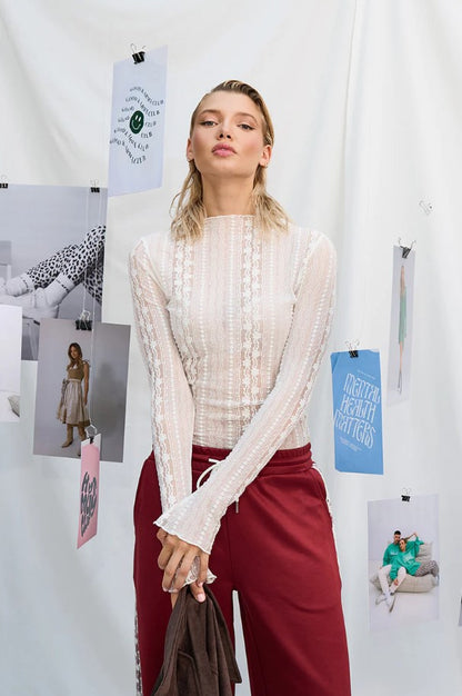 OH APRIL - Lace Longsleeve ''Zahara''