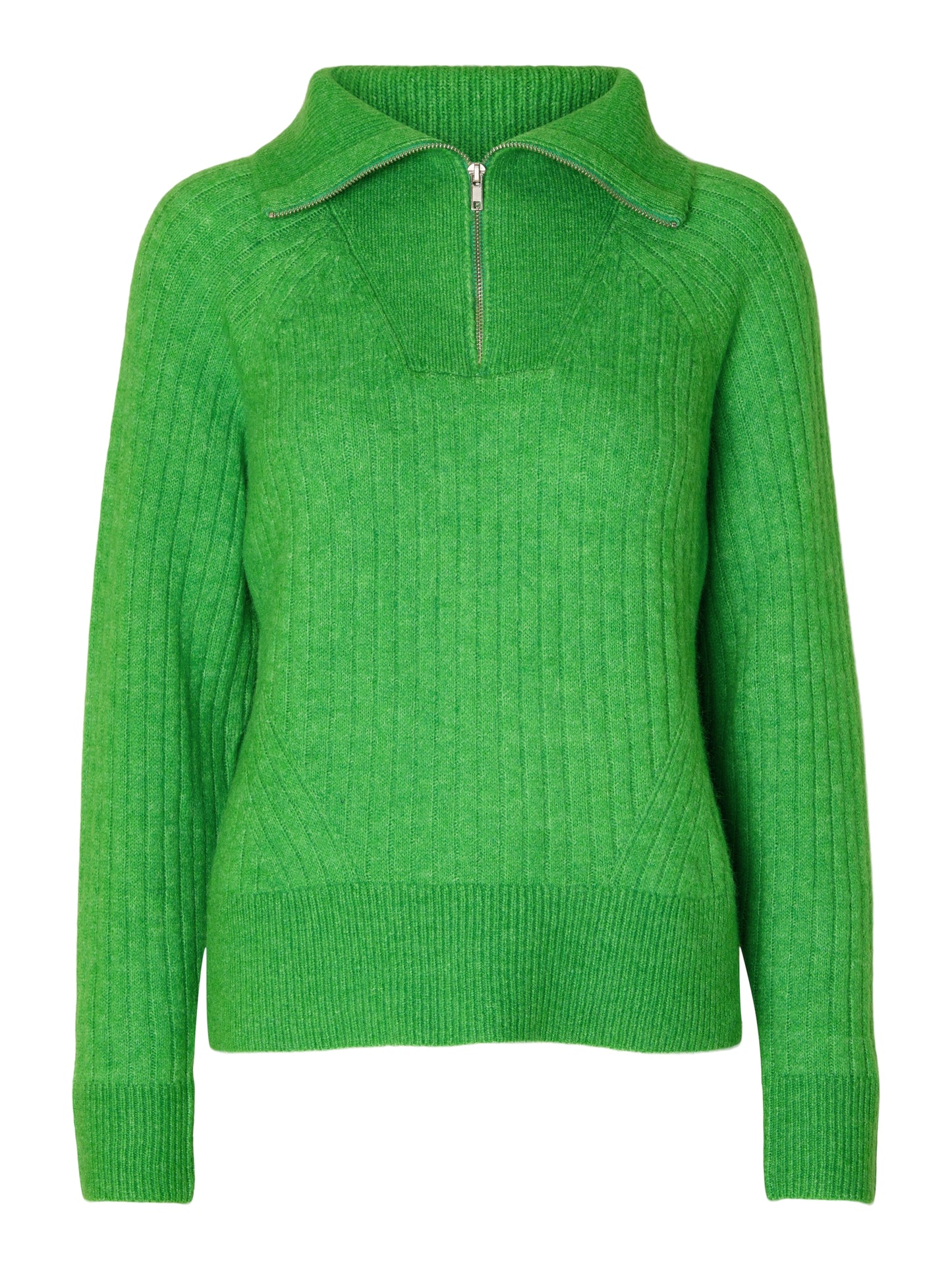 Selected Femme Damen Pullover 16092350 SLFLULU classic green Bild3