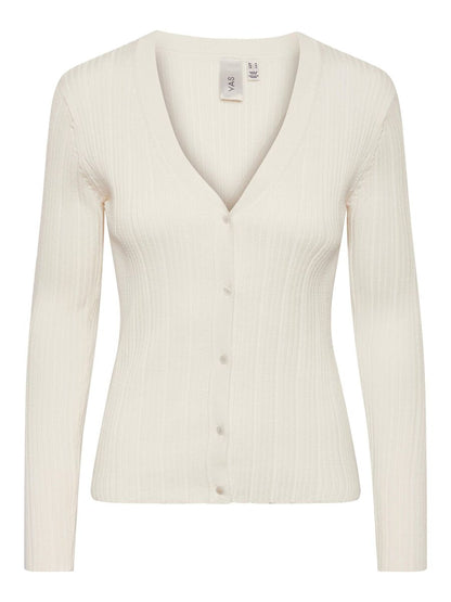 YAS Damen Cardigan 26032746 YASEASE whitecap gray-1