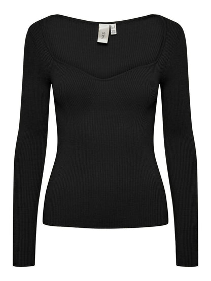 YAS Damen Oberteil 26031556 YASNOMI black-2