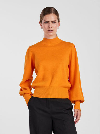 YAS Damen Pullover 26030697 YASFONNY orange pepper Bild1