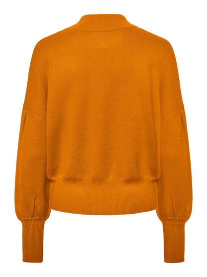 YAS Damen Pullover 26030697 YASFONNY orange pepper Bild3